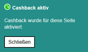 Verpasse kein Cashback & Gutscheine mehr mit unserer kostenlosen Browser-Erweiterung Erklärung - Benachrichtigungsfenster im Browser
